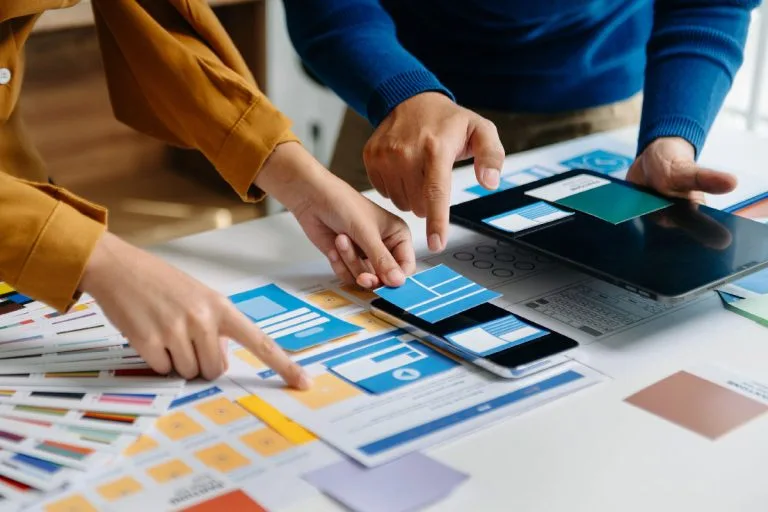 Réflexion création UX et UI pour site web performant
